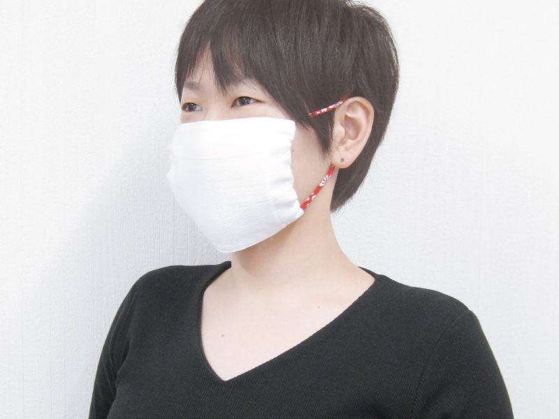 銀抗菌マスク-着用